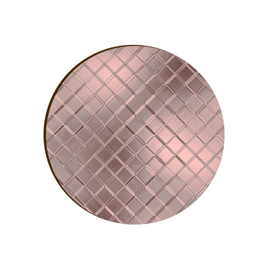 Pattern Art Rose Gold Coaster Round