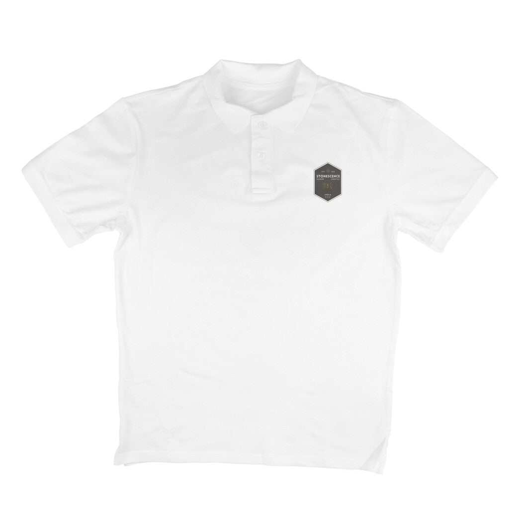 Word Art Lifestyle Men's Polo T-Shirt White