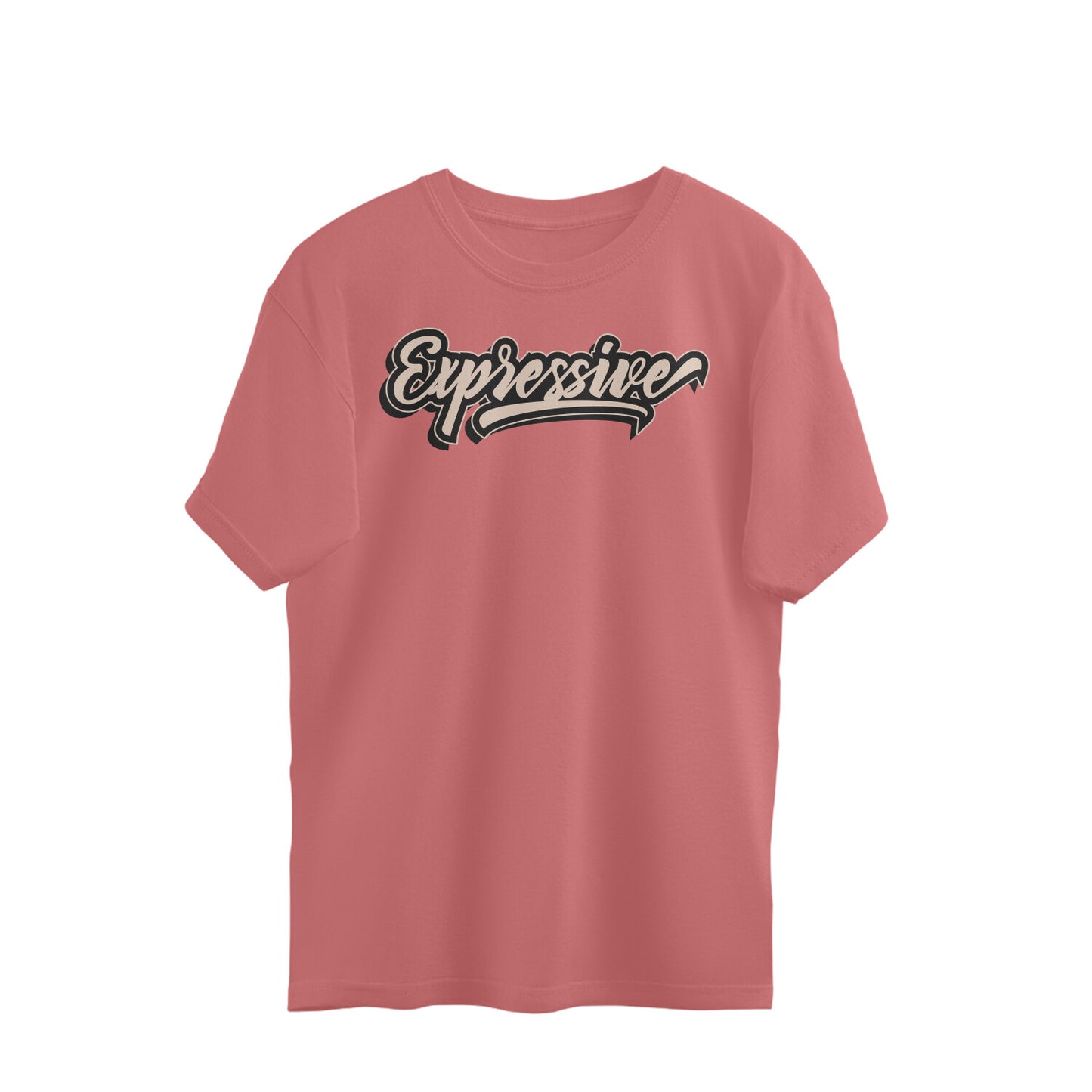 Expressive Unisex Oversized T-Shirt Dusty Rose