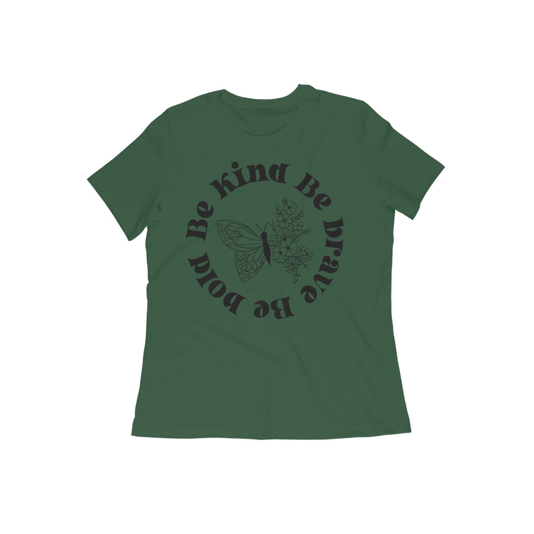 Be Kind Women's T-Shirt Olive Green