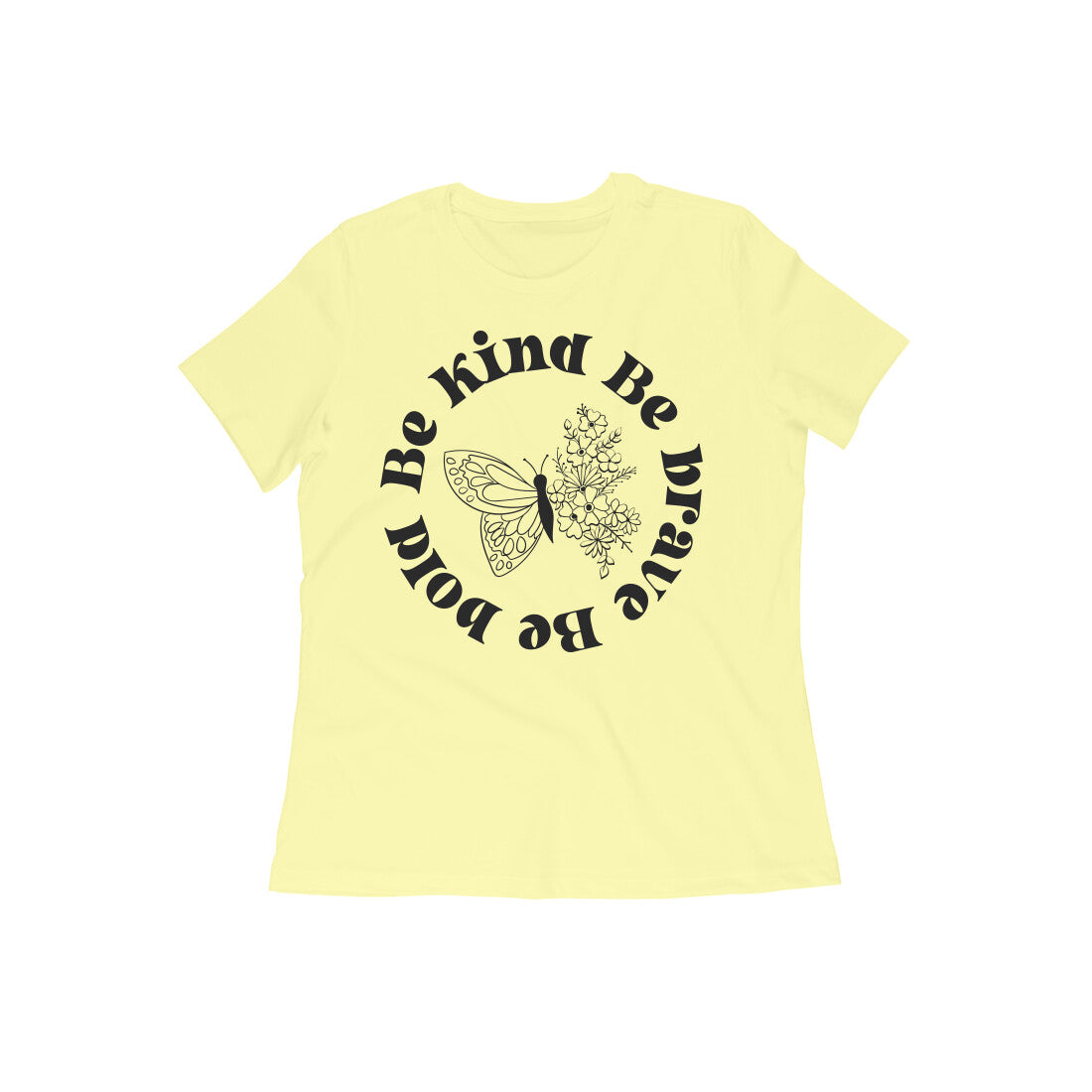 Be Kind Women's T-Shirt Butter Yellow