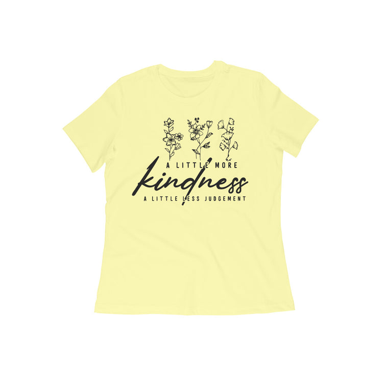 Kindness Women's T-Shirt Butter Yellow
