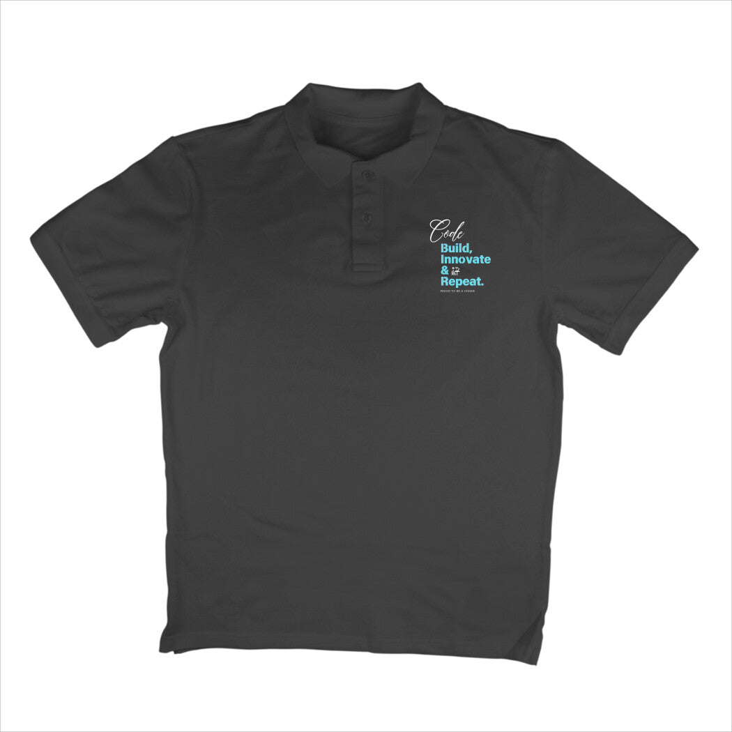 Coder Polo T-Shirt Black