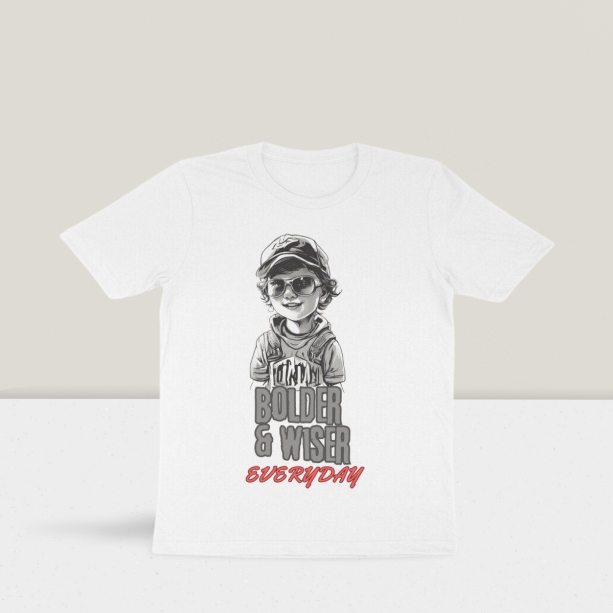 Bolder and Wiser Kid's Half Sleeve Round Neck T-Shirt