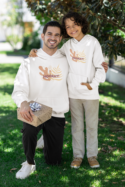 Hooray Unisex Hoodie White