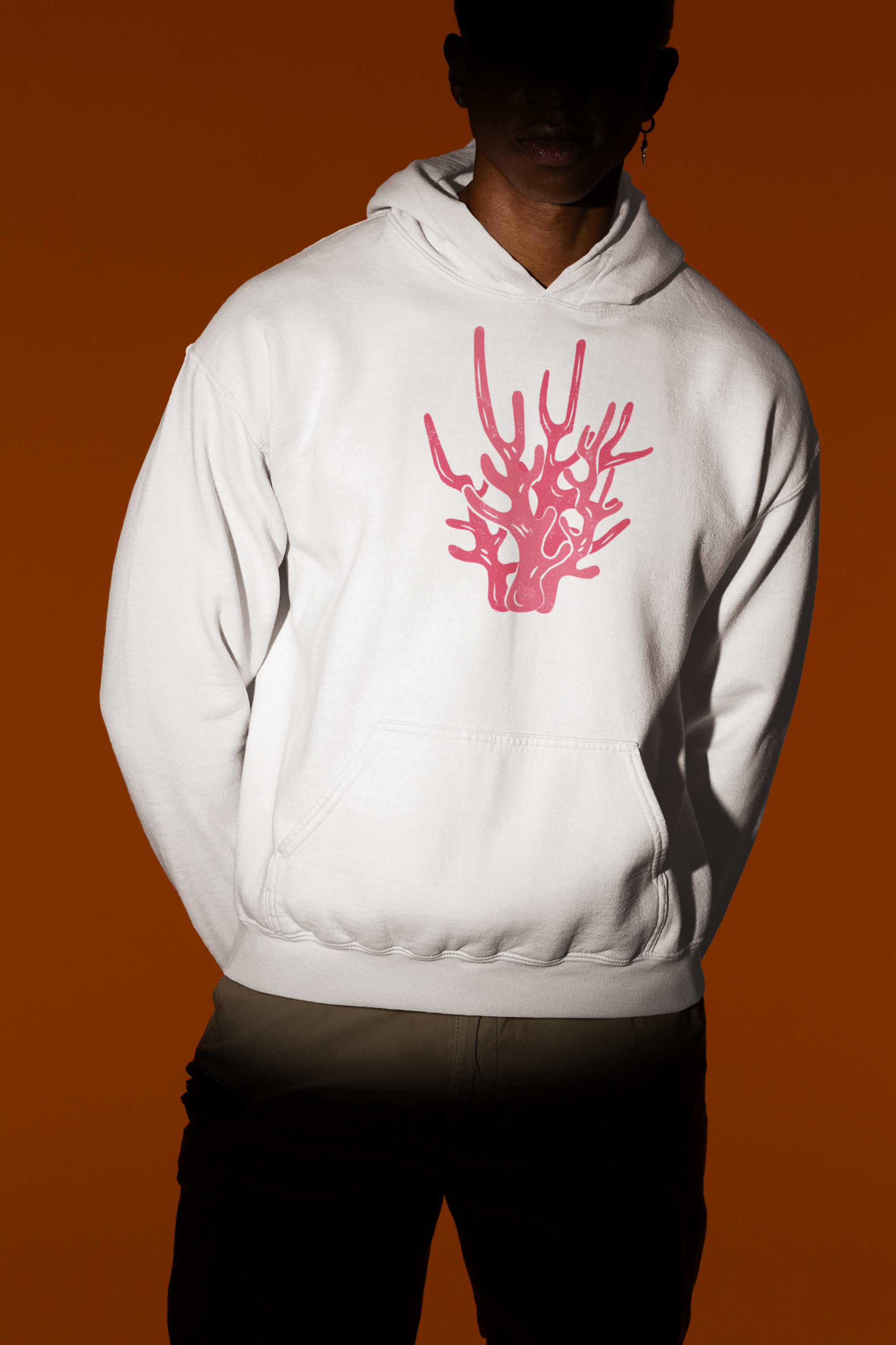Coral Casual Hoodie