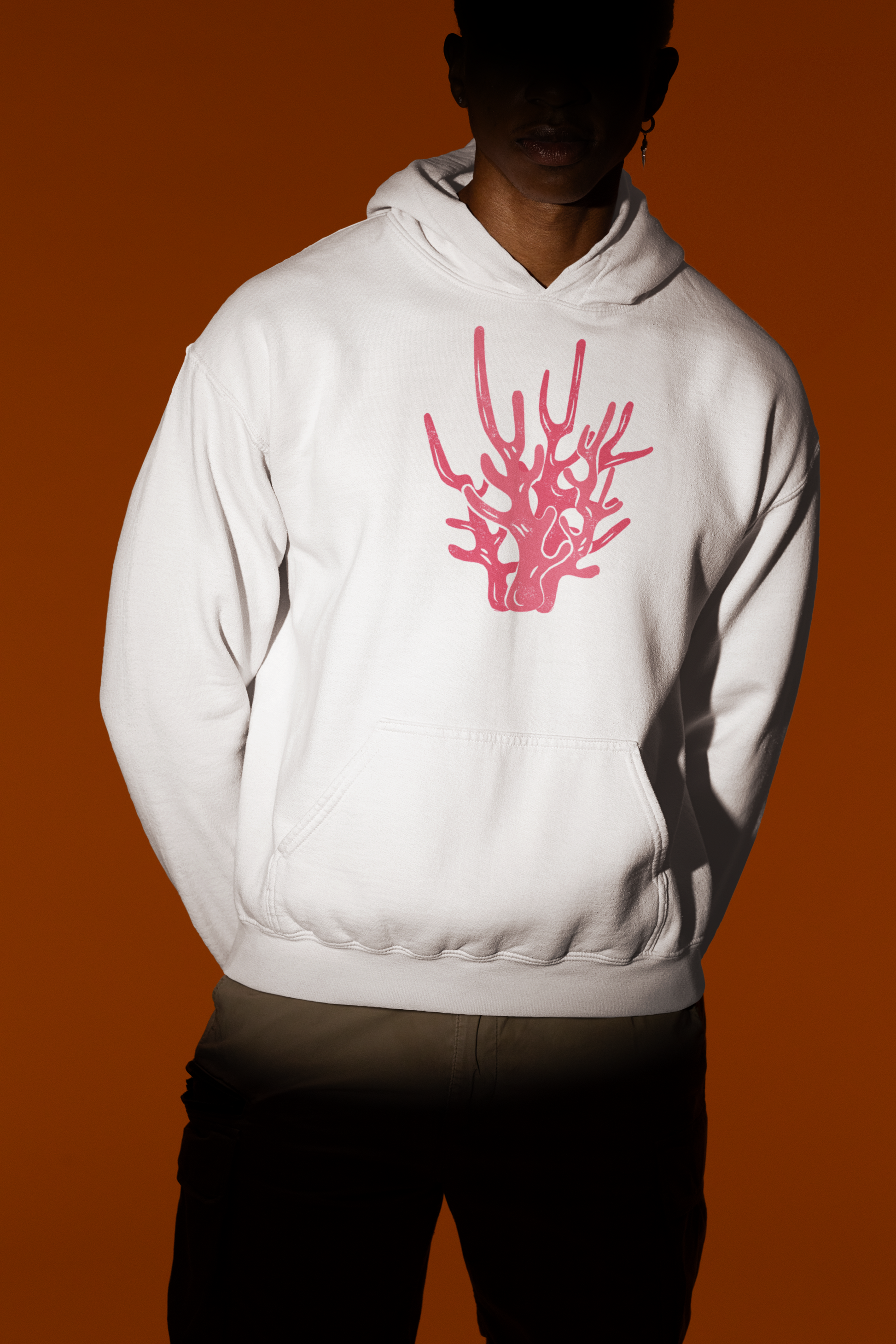 Coral Casual Hoodie