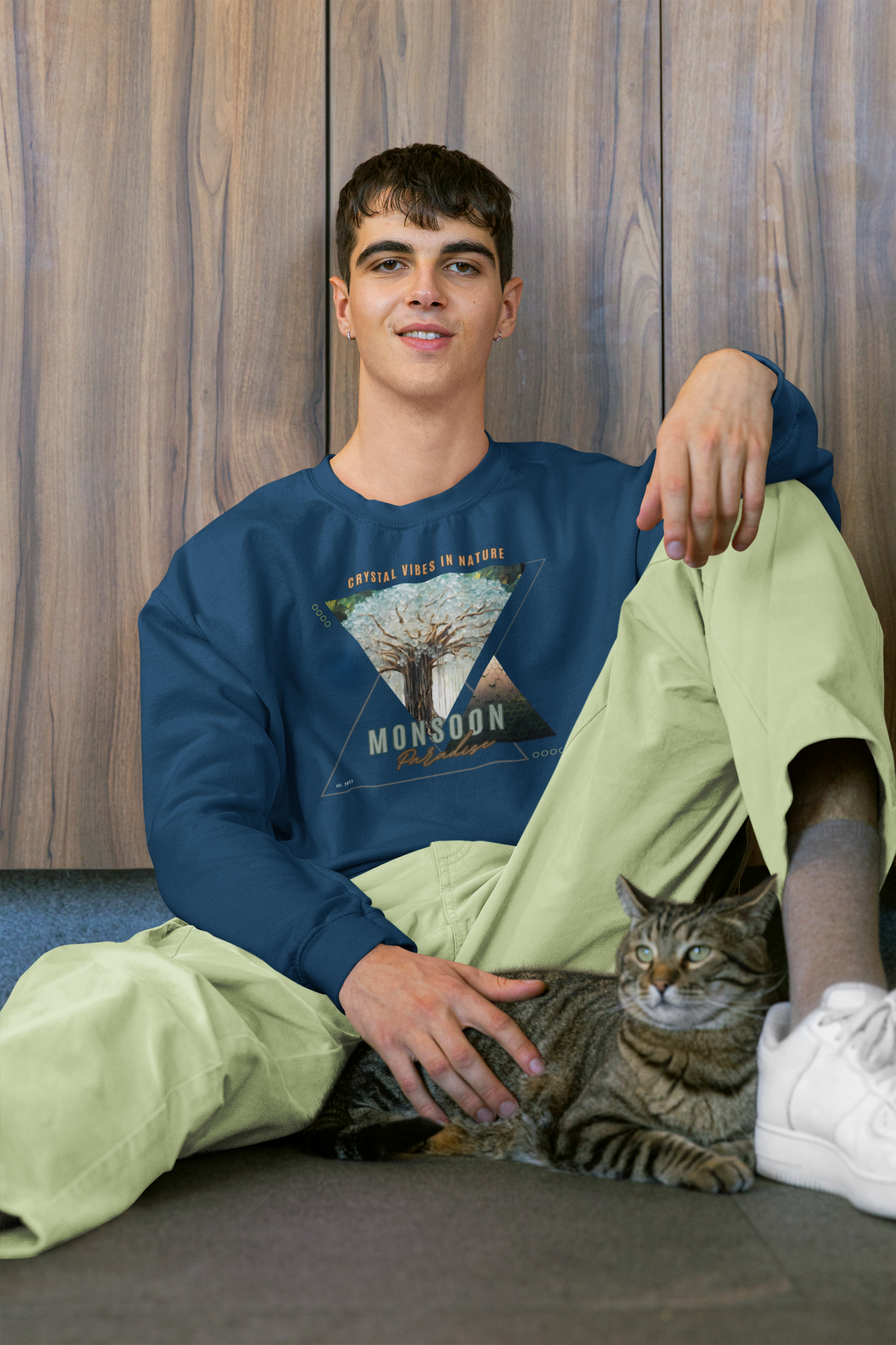Monsoon Unisex Sweatshirt Navy Blue