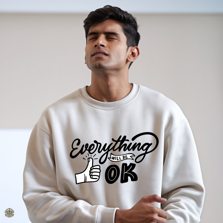 Everything will be ok Sweatshirt White