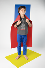 Bolder and Wiser Kid's Half Sleeve Round Neck T-Shirt Charcoal Grey