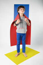 Bolder and Wiser Kid's Half Sleeve Round Neck T-Shirt Melange Grey