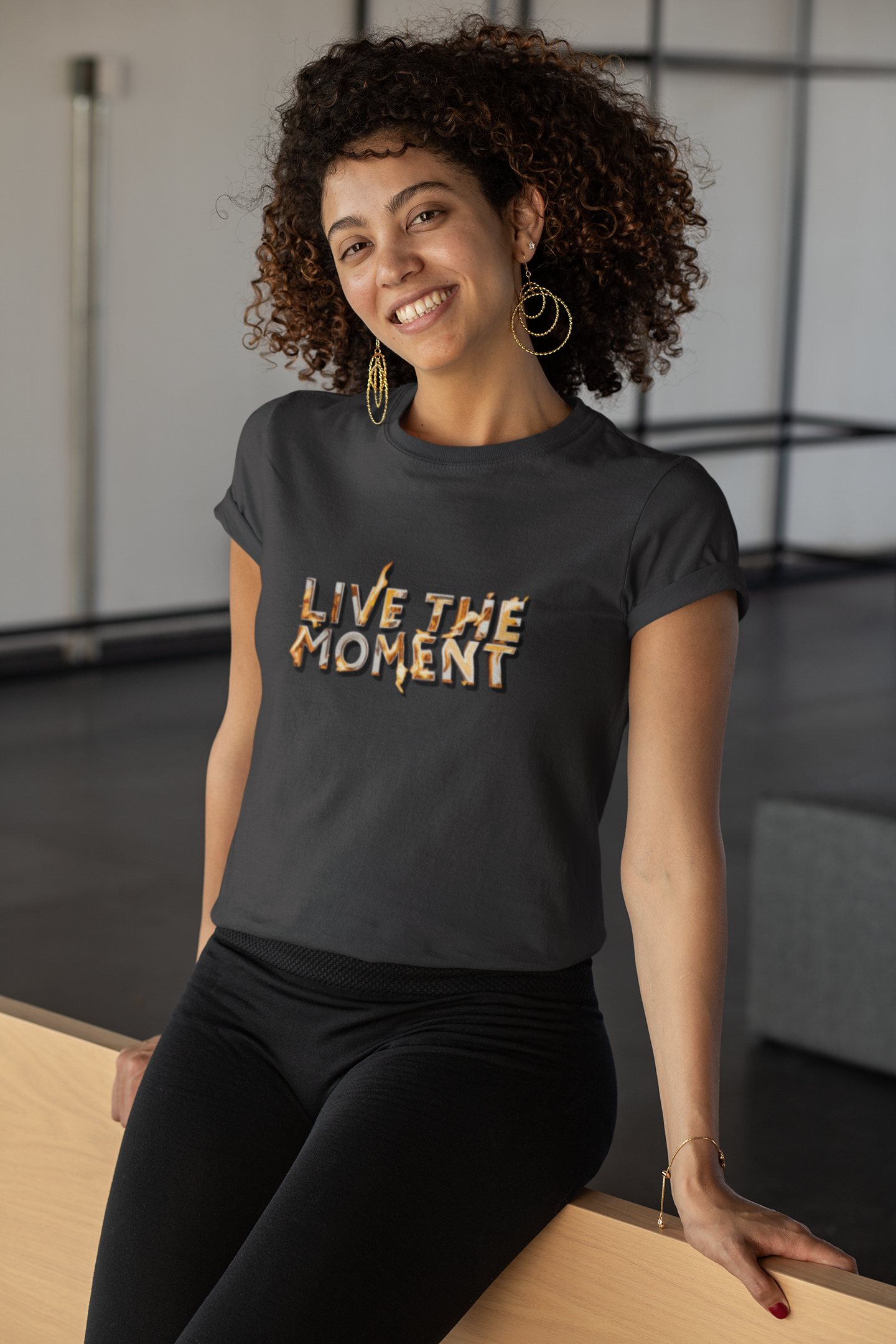 Live the Moment Women's Crop Top Black