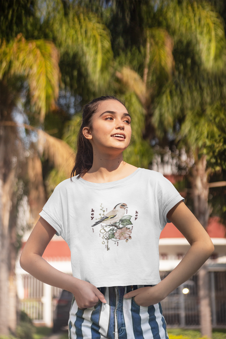 Key.key Crop Top White