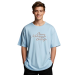 MotorCycle Oversized T-Shirt Baby Blue