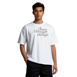 MotorCycle Oversized T-Shirt White