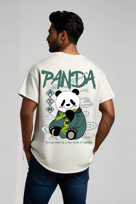 Panda Unisex Terry Oversized T-Shirt