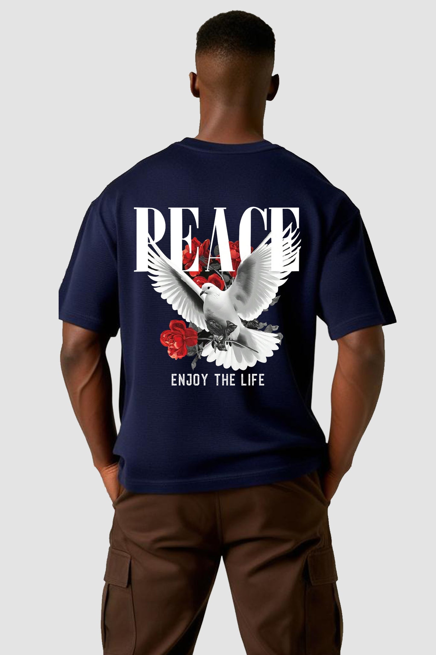 Peace Unisex Terry Oversized T-Shirts