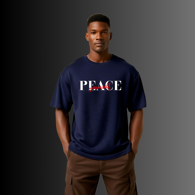 Peace Terry Oversized T-Shirt