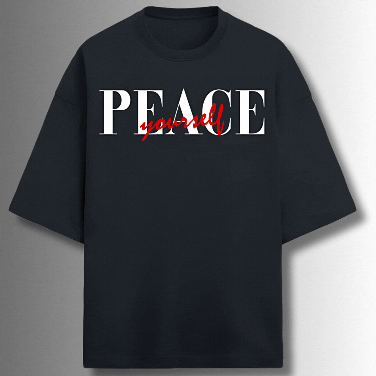 Peace Terry Oversized T-Shirt