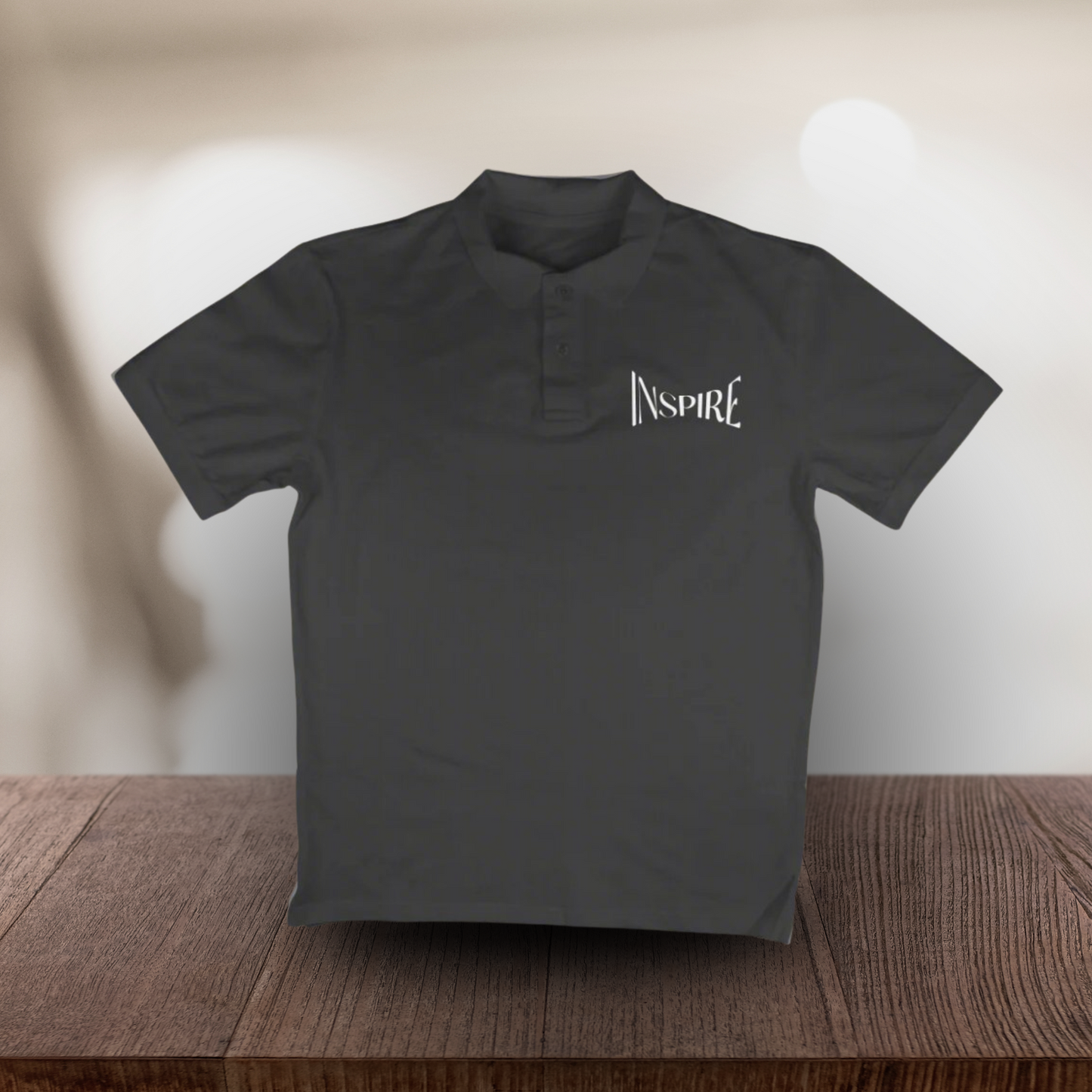 Word Art Inspire Men's Polo T-Shirt