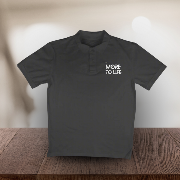 More to Life Polo T-Shirt Black