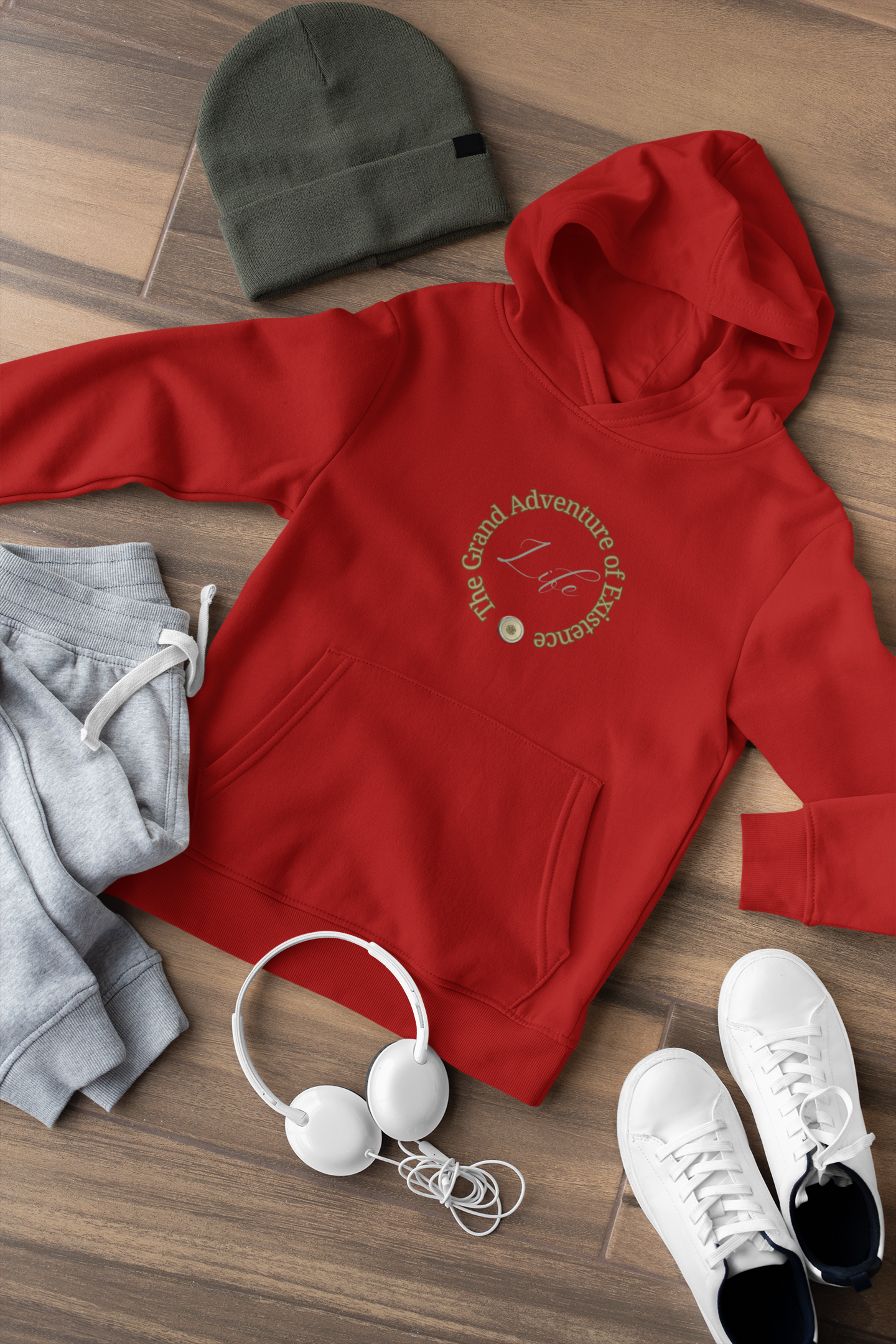 Adventure Kid’s Hoodie Red