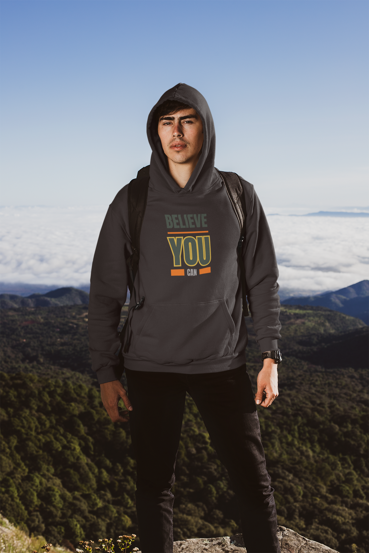 Believe Unisex Hoodie Black