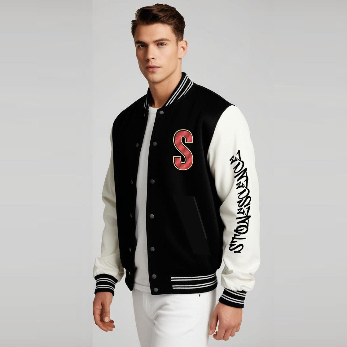 Stonescence Varsity Fully Printed Heavy GSM Jacket