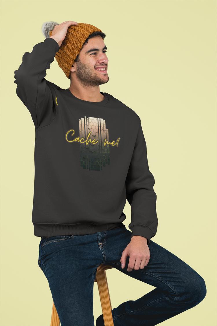 Cache me Unisex Sweatshirt Black
