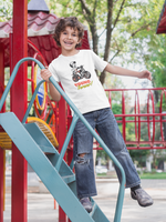 Young forever Kid's Half Sleeve Round Neck T-Shirt White
