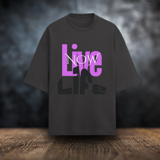 Unisex Live Life Now Oversized T-Shirt