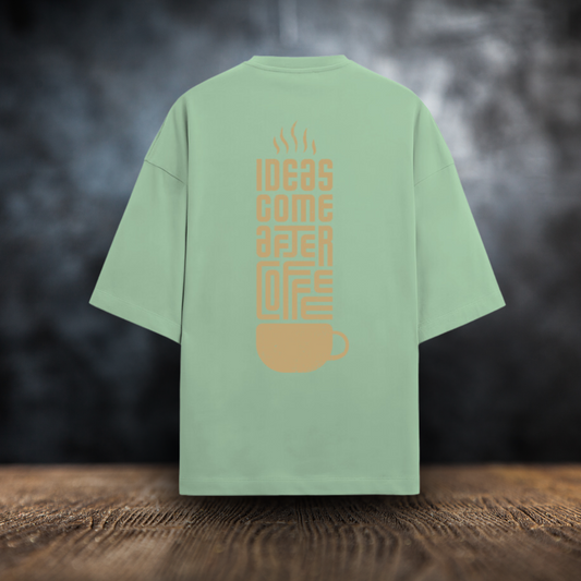 Gold Coffee Unisex Terry Oversized T-Shirts Jade