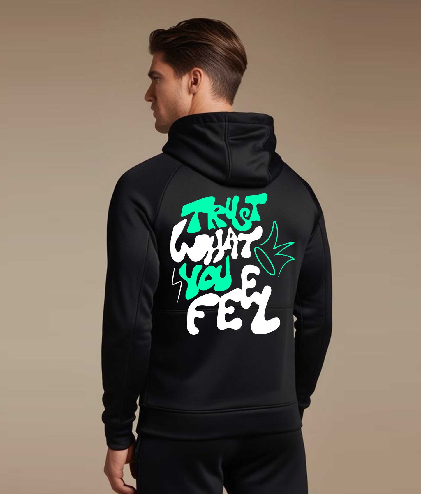 Trust Black Unisex Zipped Hoodie