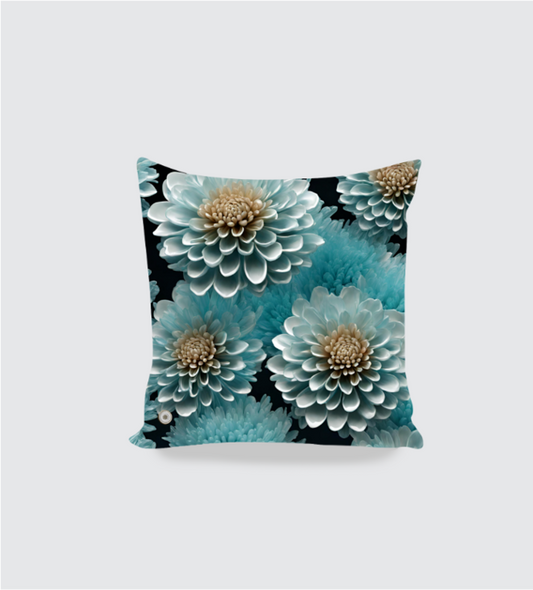 Dual tone Flowers Cushion Cover