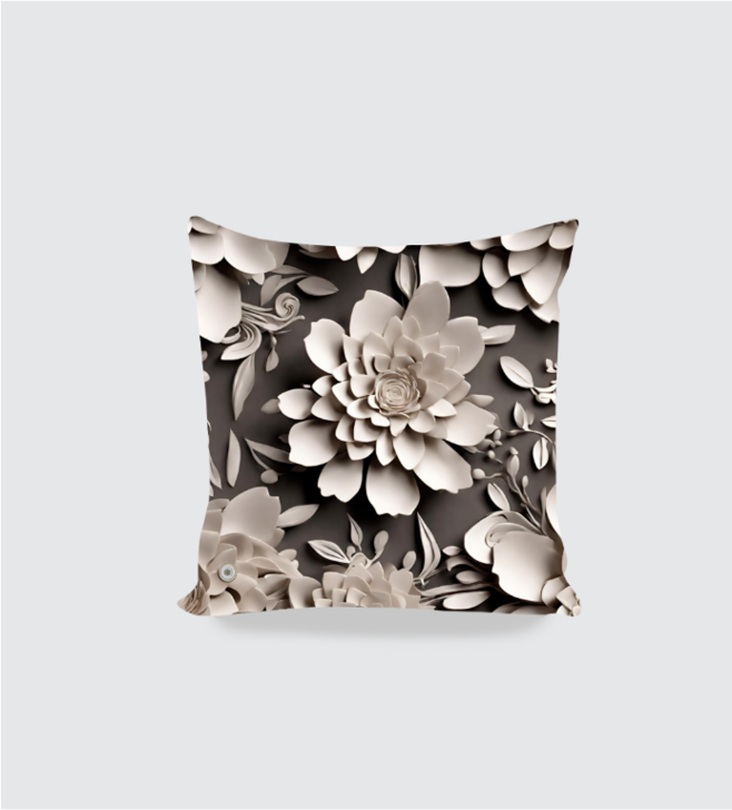 Clay Flower Cushion Cover