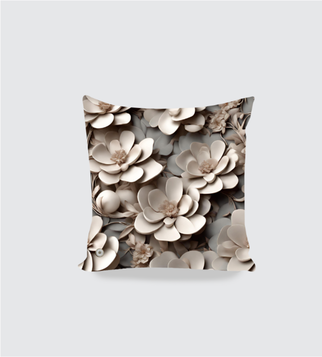 Clay Flowers Cushion Cover