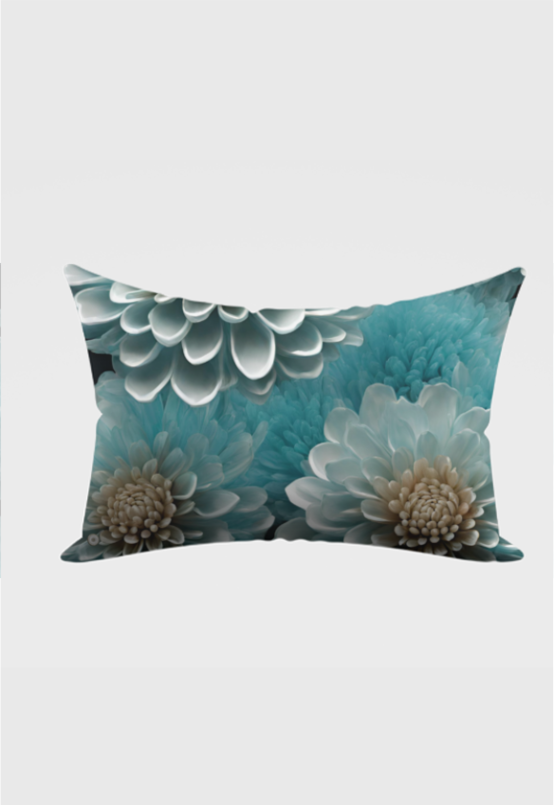 Dual tone Flowers Pillow Cover 18x28