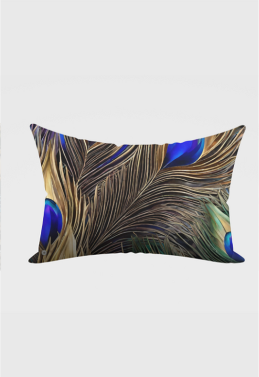 Peacock Feathers Pillow Cover 18x28