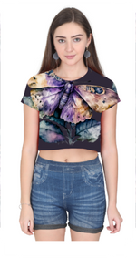 Purple Fly Women Crop Top