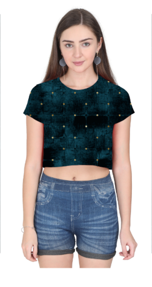 Blue Star Women Crop Top