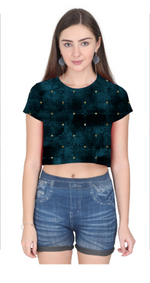 Blue Star Women Crop Top