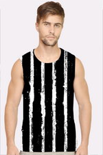 Pattern Art White Strike Men’s Vest