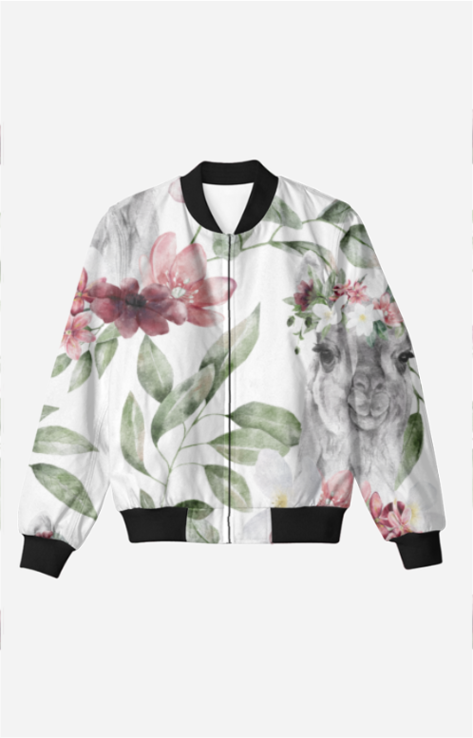 Lama Me Unisex Bomber Jacket