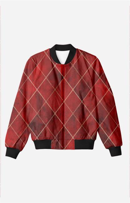 Red Diamond Unisex Bomber Jacket