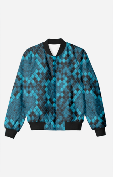 Blue Diamond Unisex Bomber Jacket