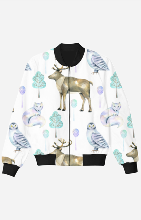 Oh Deer Kids Bomber Jacket