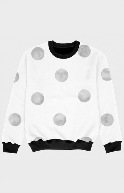 Gray Polka Sweatshirt