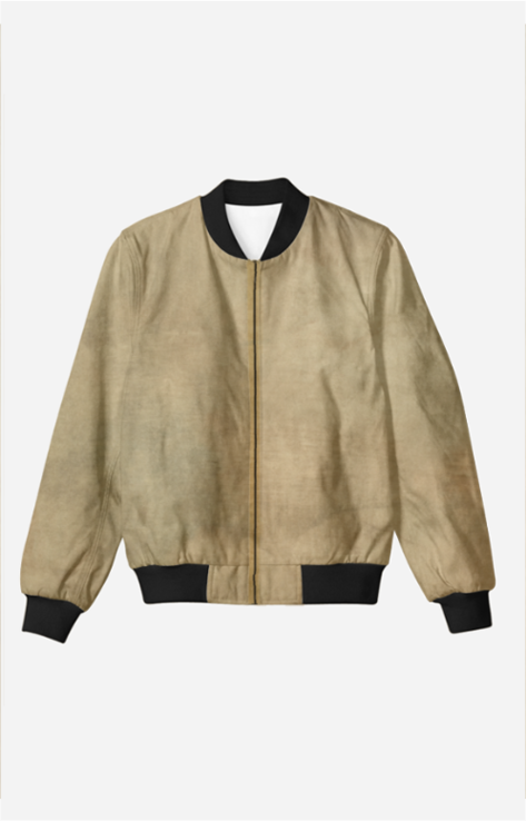 Beige Amaze Unisex Bomber Jacket