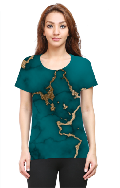 Golden Teal Colleen T-Shirt