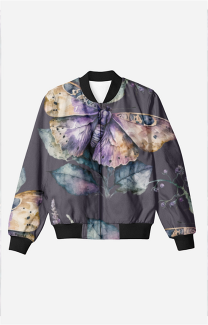 Purple Fly Unisex Bomber Jacket